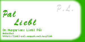 pal liebl business card